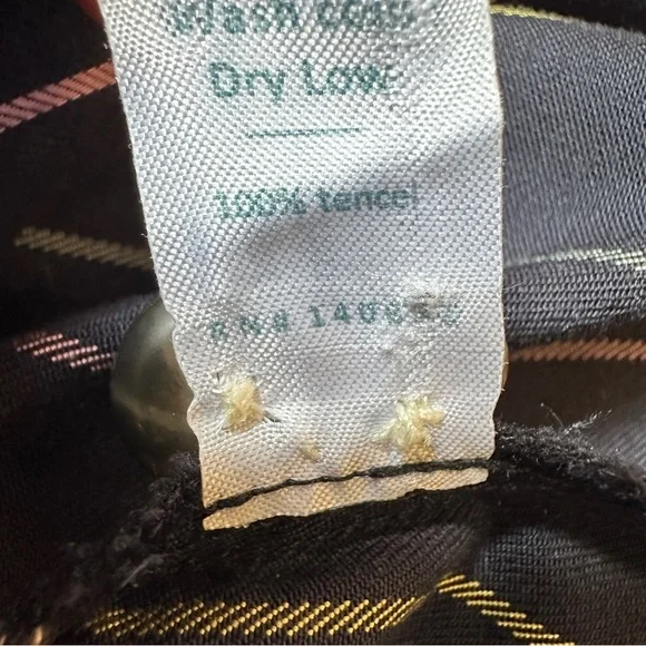 Marine Layer Navy Blue with Yellow, Pink, & Green Horizontal Midi Skirt | Size M - Picture 7 of 8